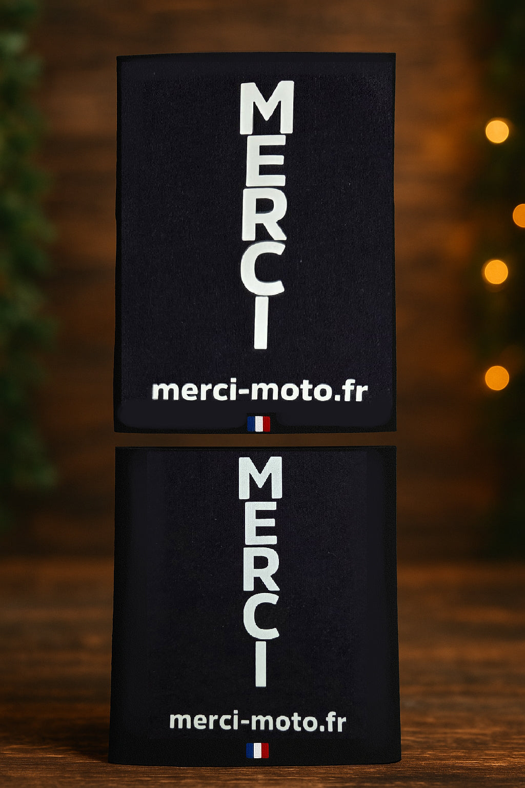 Nouveauté | Jambière blanche réfléchissant Merci-Moto