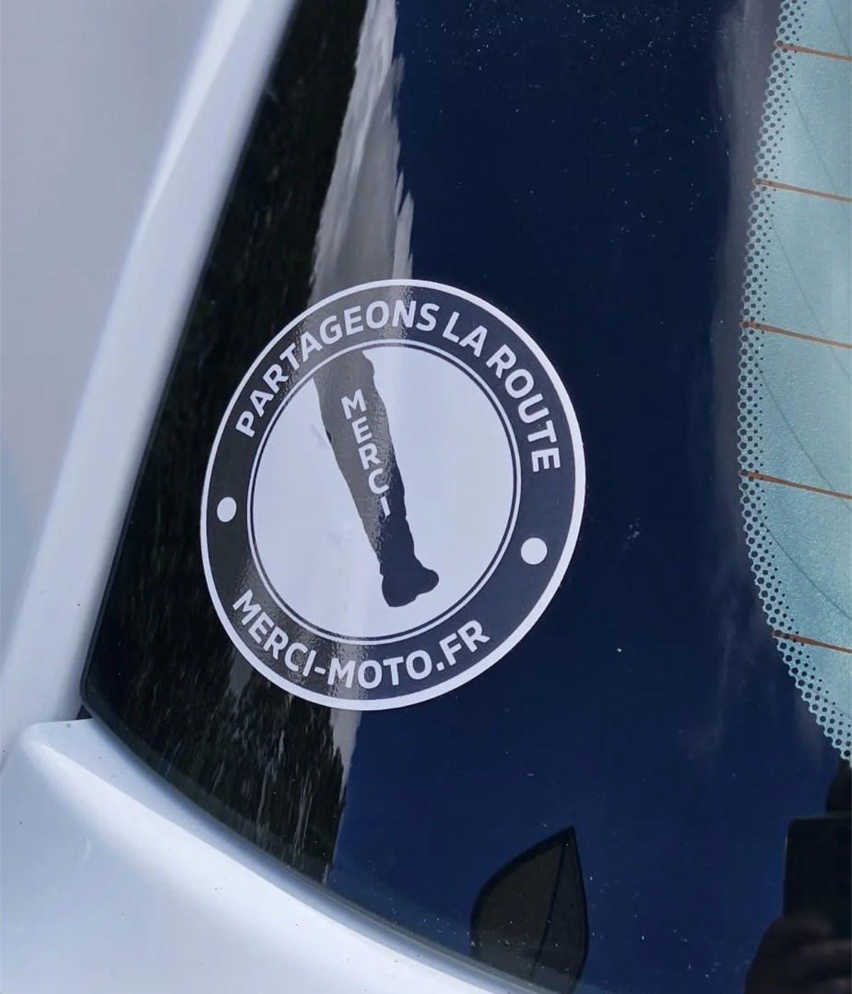 Autocollant Merci - Moto - Merci - moto